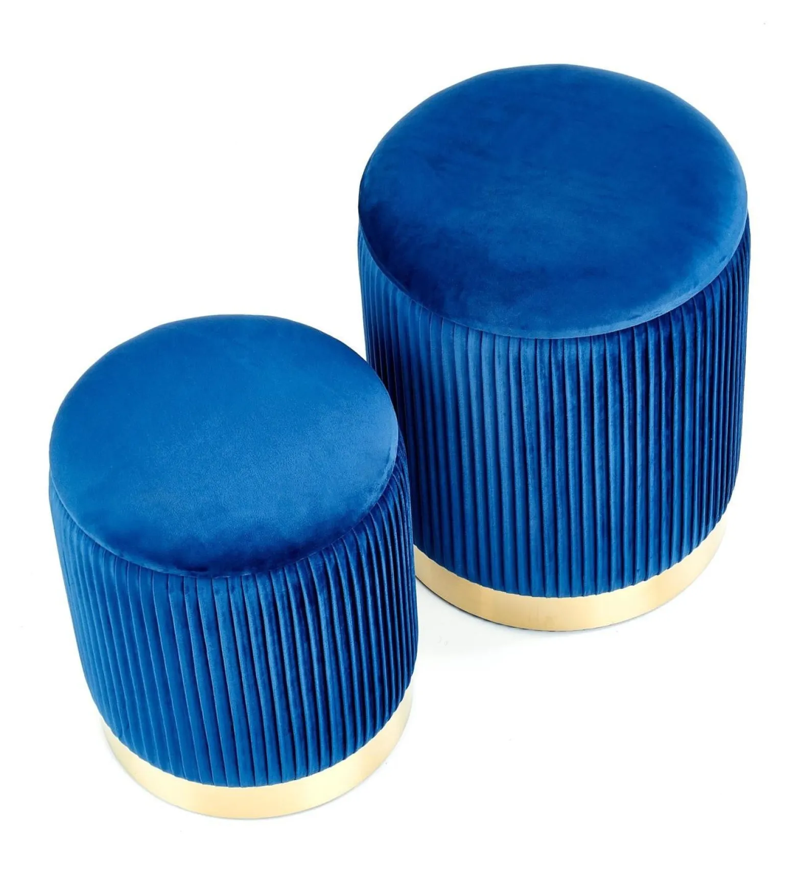 Zestaw 2 puf Goltra ze schowkiem
