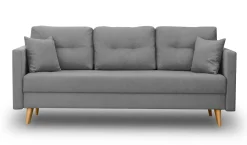 Zestaw skandynawski sofa 2 fotele Lahti/Denver Szary