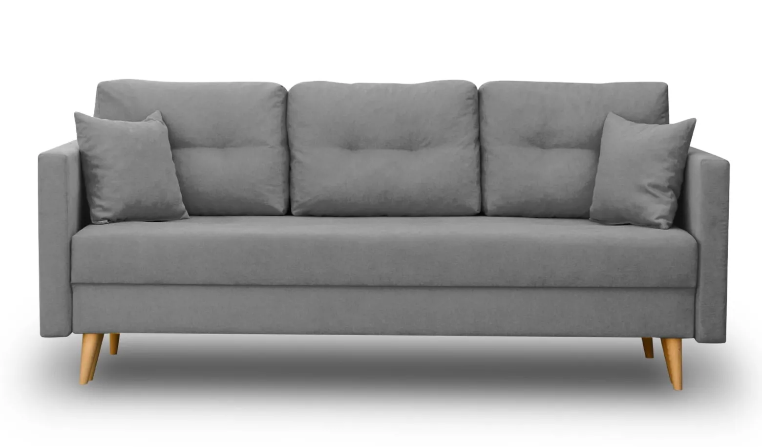 Zestaw skandynawski sofa 2 fotele Lahti/Denver Szary