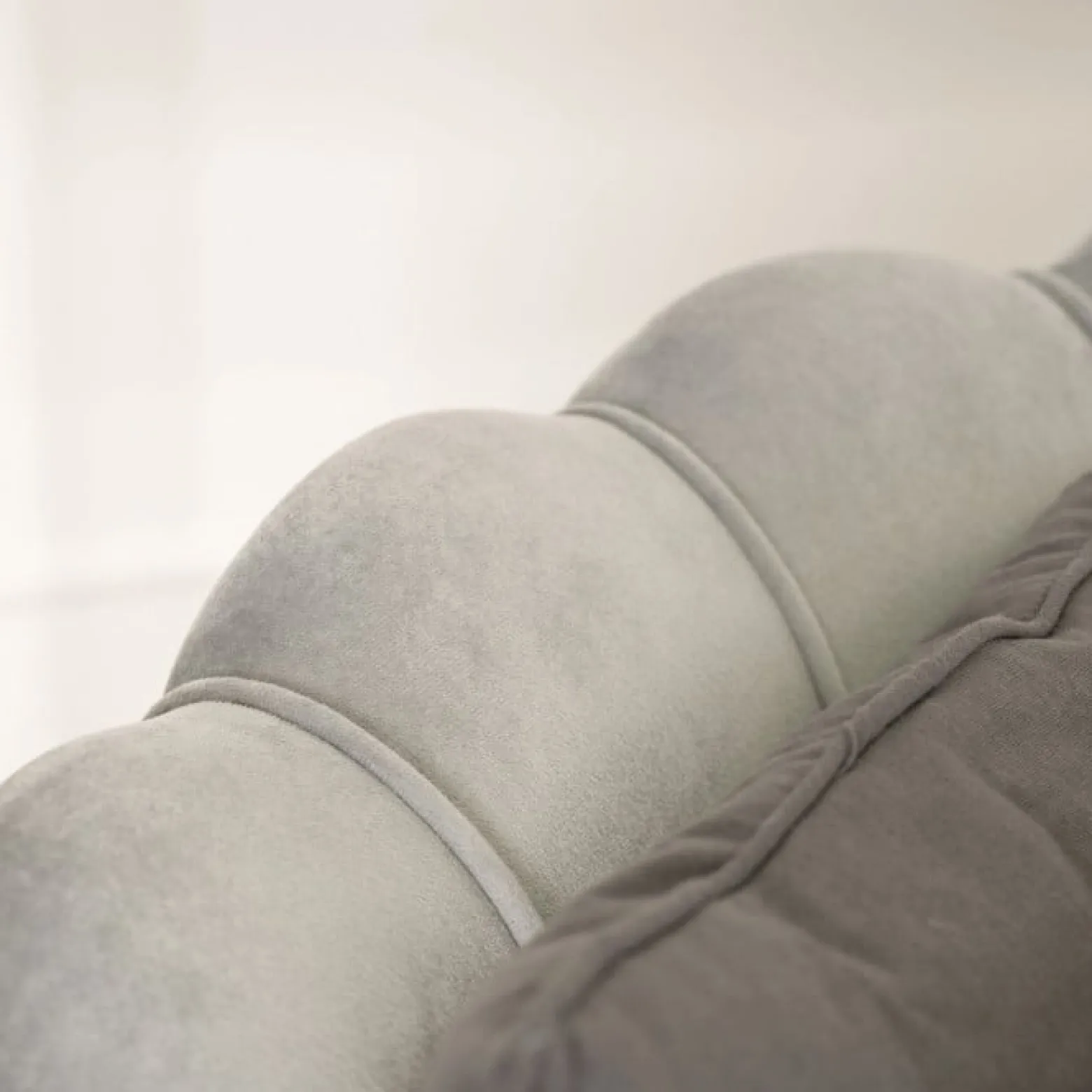 Zestaw Sofa Szara i 2 Fotele Muszelka Meble Wypoczynkowe Glamour Złote