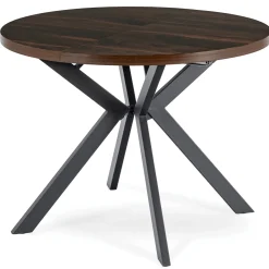Zestaw Stół LUKAS 100-250 cm i 4 Krzesła PERU Czarne