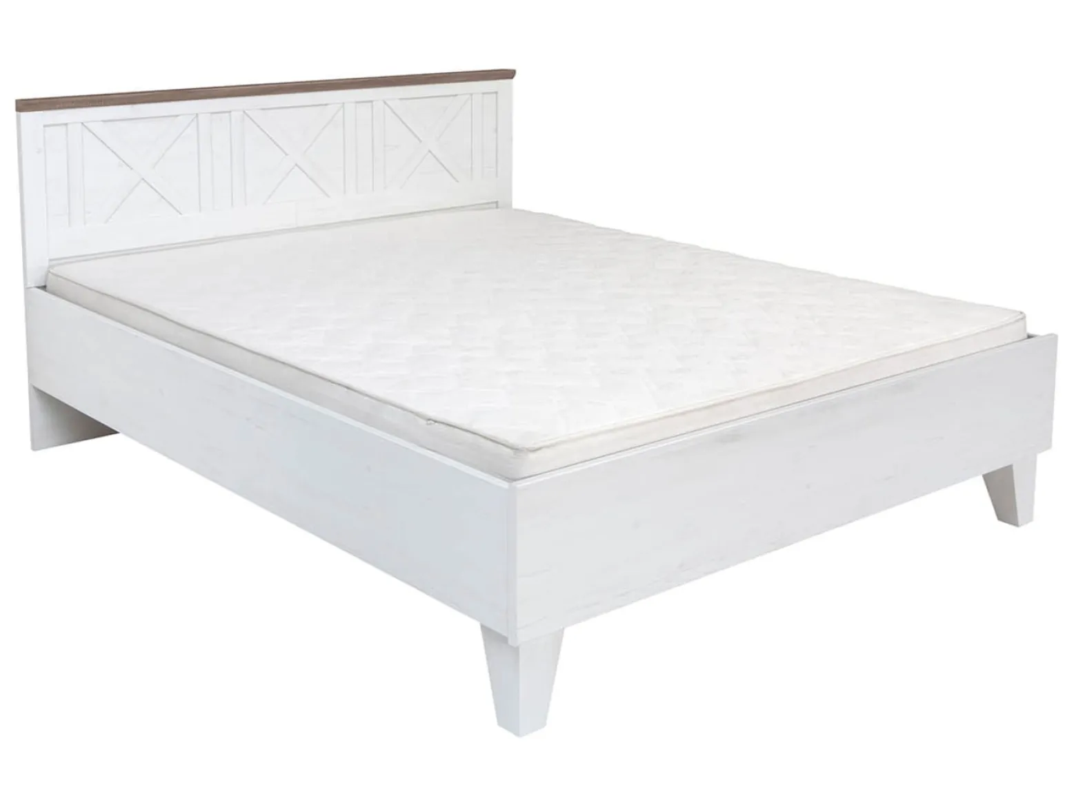 Zestaw Stockholm szafa i łóżko 160x200 sosna andersen biała