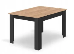 Zestaw stół prostokątny 120x80 craft + 4 krzesła MARK czarne