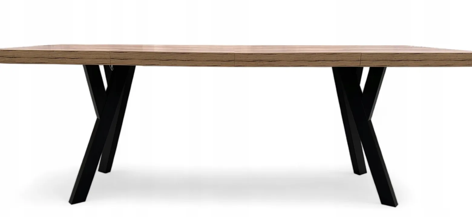 Zestaw Stół rozkładany Zaowal 90x90/190 cm + 4 Krzesła Dąb Craft + Velvet