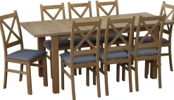 Zestaw stół 150/190x80 i 4 krzesła M009-4 Dąb Artisan