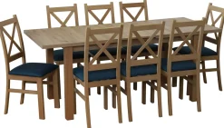 Zestaw stół 150/190x80 rozkładany z 4 M015-4 Dąb Artisan