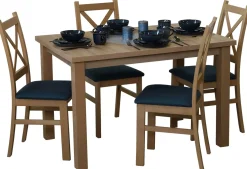 Zestaw stół 150/190x80 rozkładany z 4 M015-4 Dąb Artisan