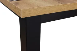 Zestaw stół 100x70 z 2 krzesłami M019-2 Czarny/Dąb Craft