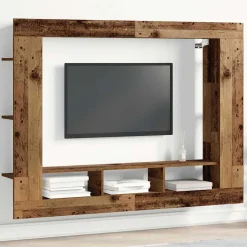 Zestaw Szafek RTV Szafka pod Telewizor Meblościanka Brąz 152 x 22 x 113 cm