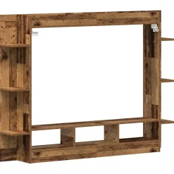 Zestaw Szafek RTV Szafka pod Telewizor Meblościanka Brąz 152 x 22 x 113 cm