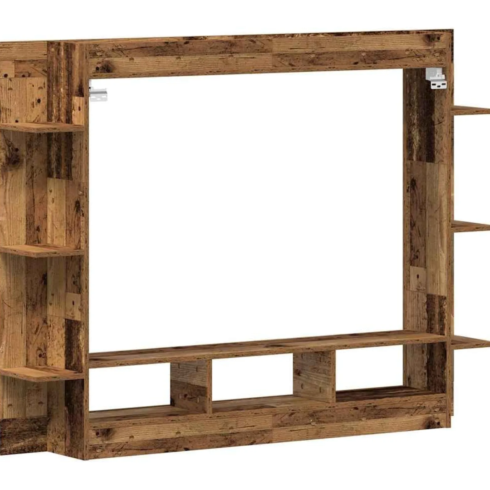Zestaw Szafek RTV Szafka pod Telewizor Meblościanka Brąz 152 x 22 x 113 cm