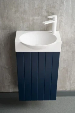 Zestaw Szafka z umywalką DIA 40 cm granatowy półmat