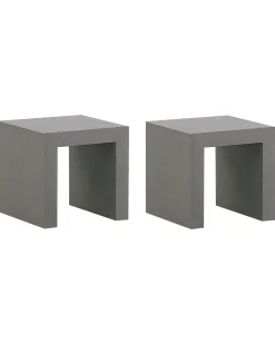 Zestaw 2 szt stołków betonowych szary