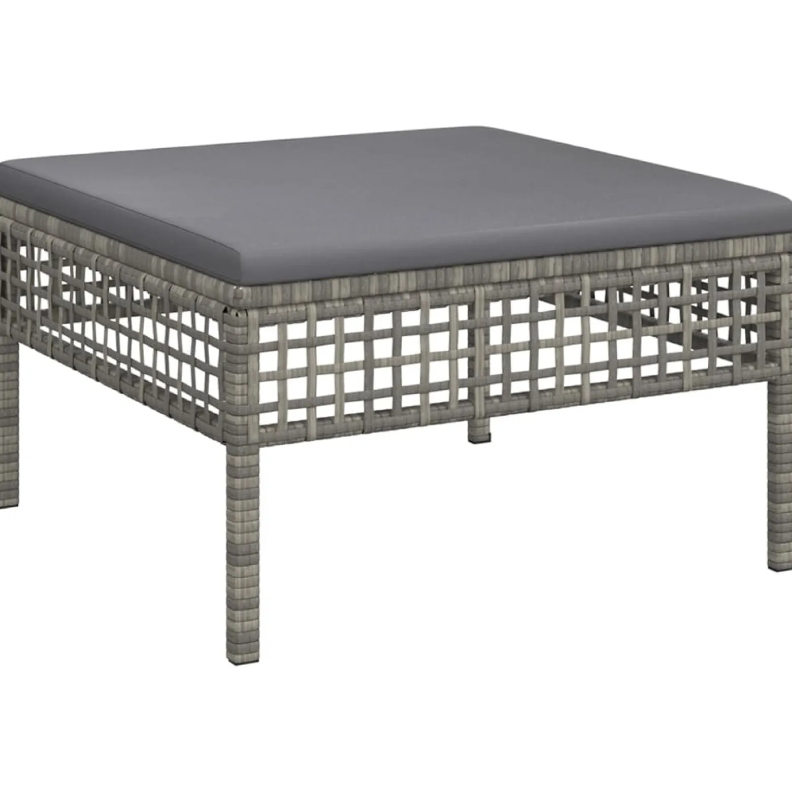 Zestaw wypoczynkowy do ogrodu Szary Technorattan narożna + 2x sofa