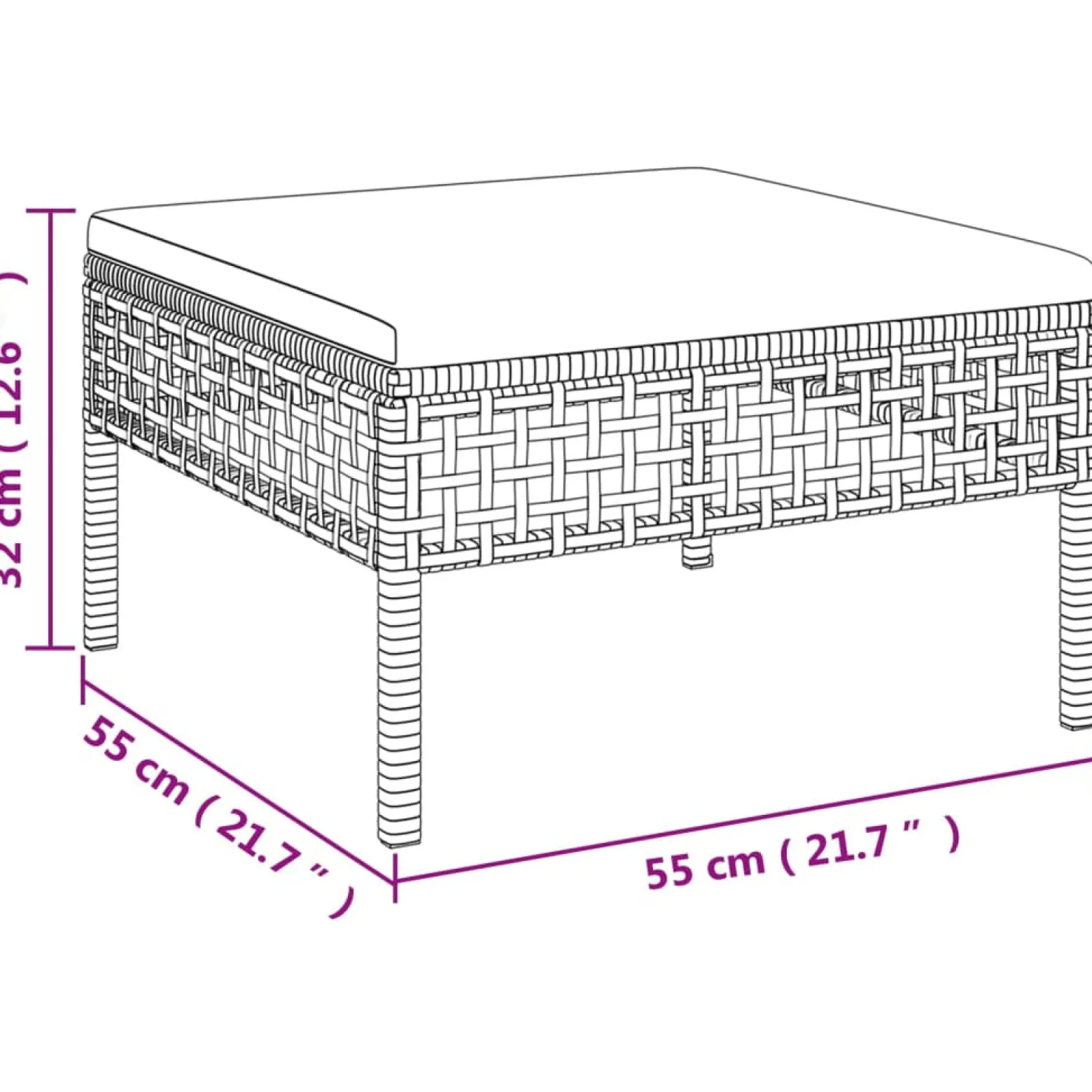 Zestaw wypoczynkowy do ogrodu Szary Technorattan narożna + 2x sofa