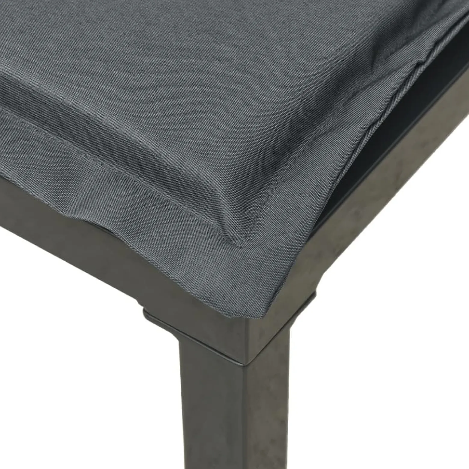 Zestaw wypoczynkowy do ogrodu Czarny Stal 2x hjørne + 2x sofa środkowa