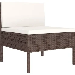 Zestaw wypoczynkowy do ogrodu Brąz Technorattan hjørne + 3x sofa