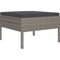 Zestaw wypoczynkowy do ogrodu Szary Technorattan 3x narożna + 4x sofa