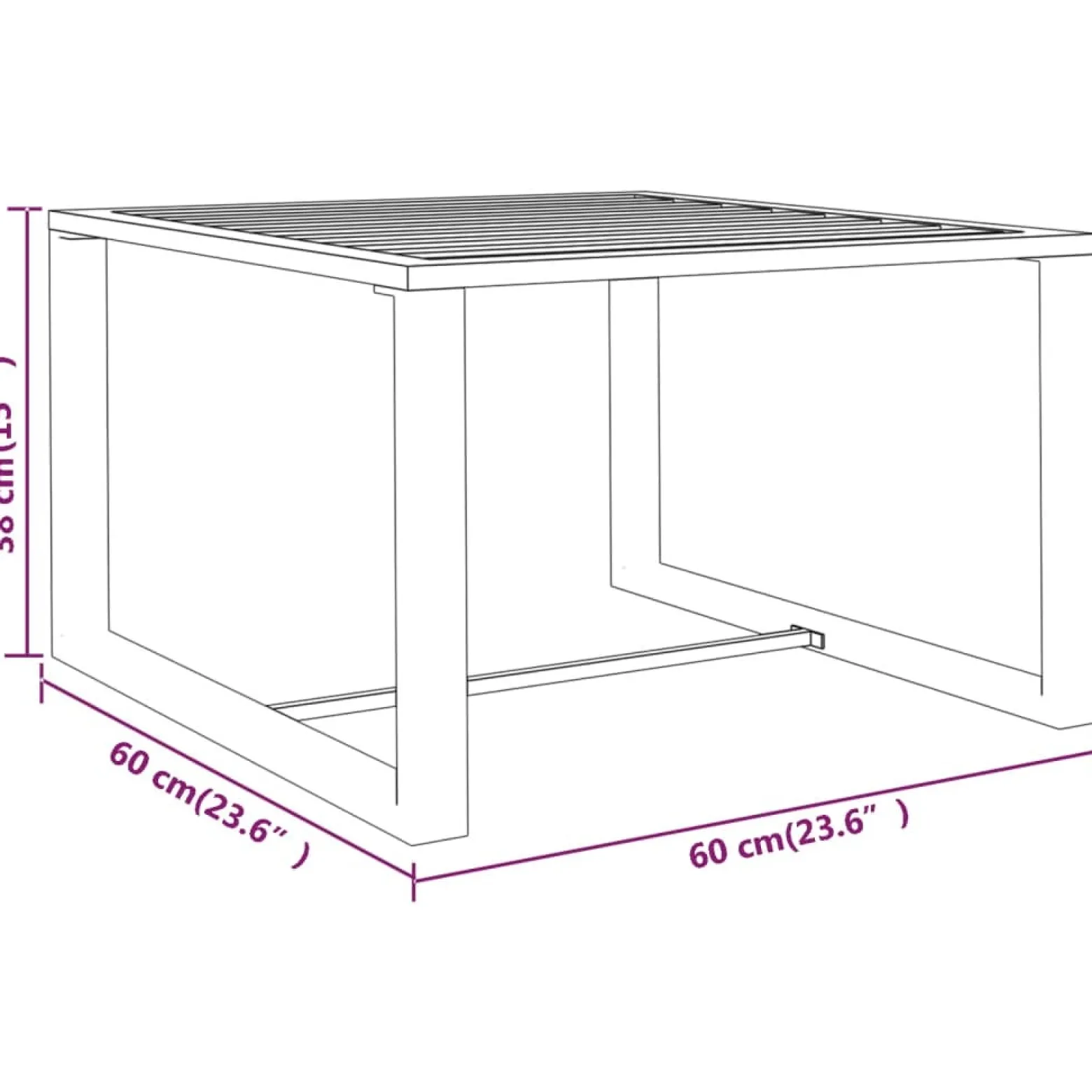 Zestaw wypoczynkowy do ogrodu Antracyt Aluminium 4x sofa środkowa + 2x