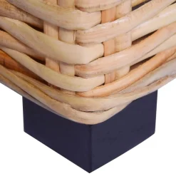 Zestaw wypoczynkowy, 18 elementów, naturalny rattan