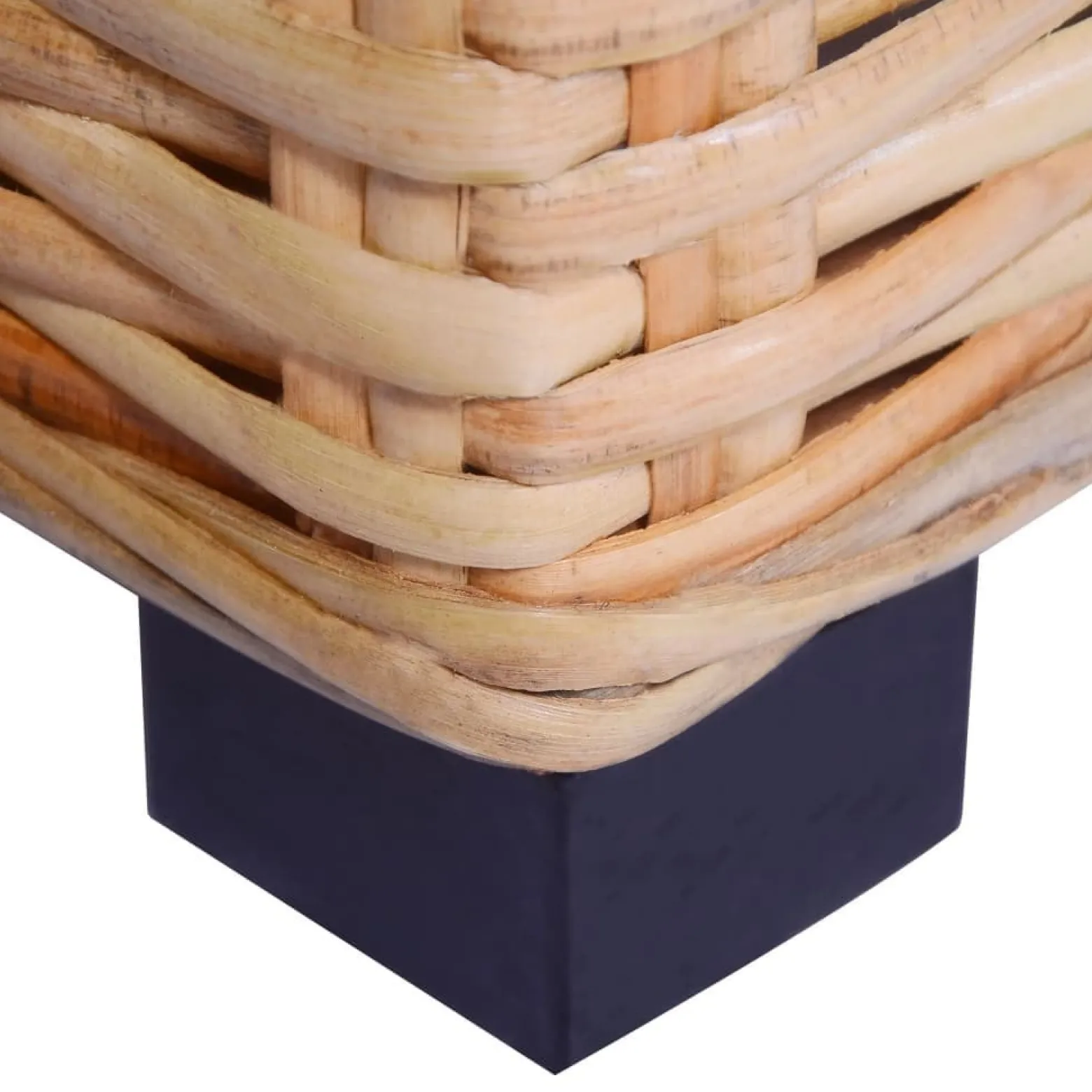 Zestaw wypoczynkowy, 18 elementów, naturalny rattan