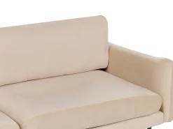 Zestaw wypoczynkowy narożnik fotel beżowy
