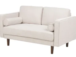 Zestaw wypoczynkowy 3-osobowy sofa fotel beżowy