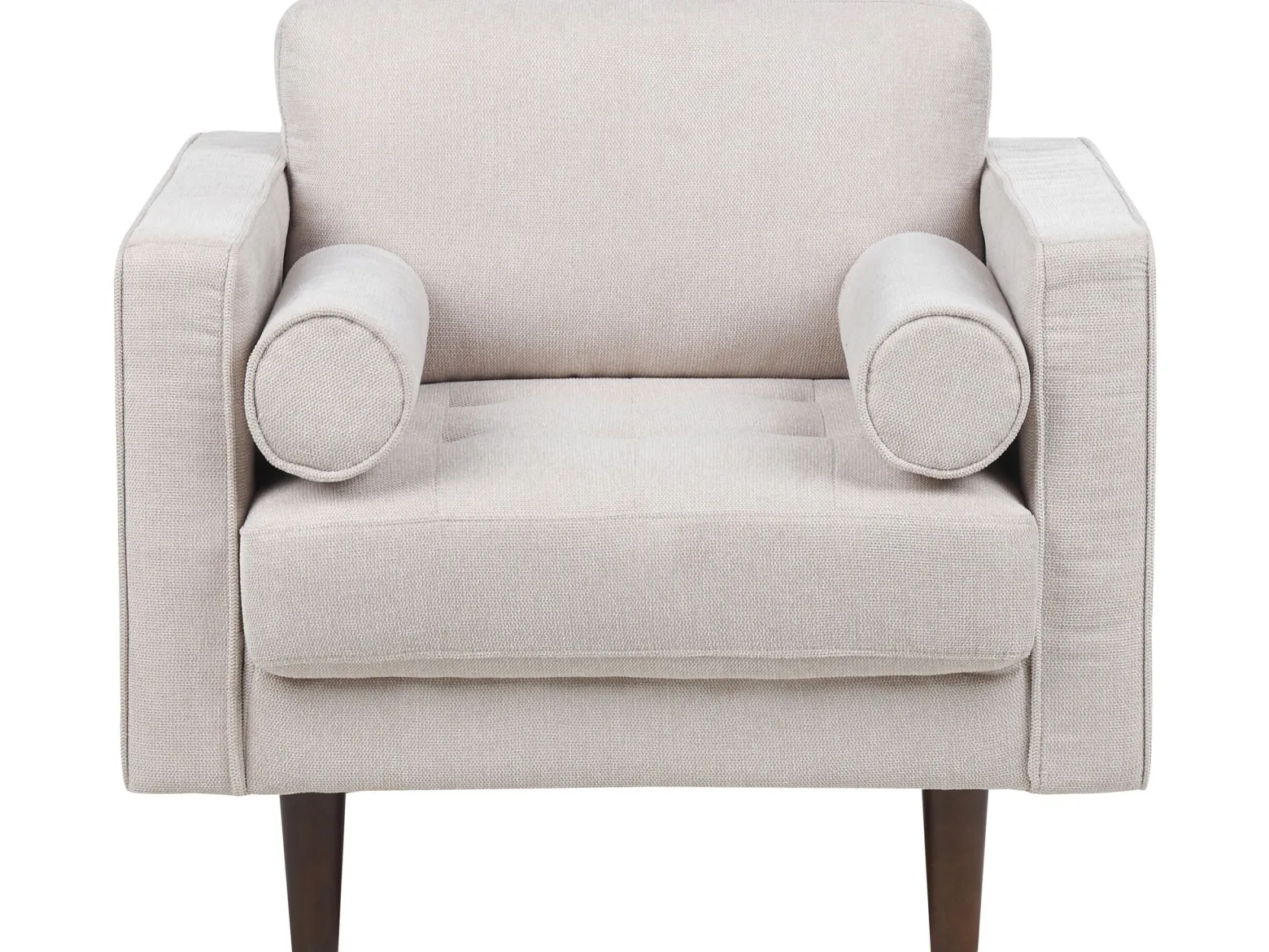Zestaw wypoczynkowy 3-osobowy sofa fotel beżowy