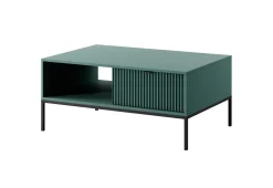 Zielona Ława Stolik Kawowy na metalowych nóżkach 104cm Nilo ps