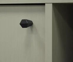 ZIELONA KOMODA AVILA 100 cm CZARNE Metalowe Nogi Uchwyt 2D2S
